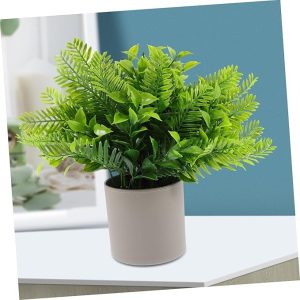CORHAD Faux Potted Plant Artificial Greenery Small Bonsai Fake Plant Decor Realistic Fake Bonsai Tree